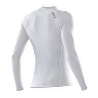 Женская компрессионная футболка с длинным рукавом 2XU WA1985a (белый / белый)