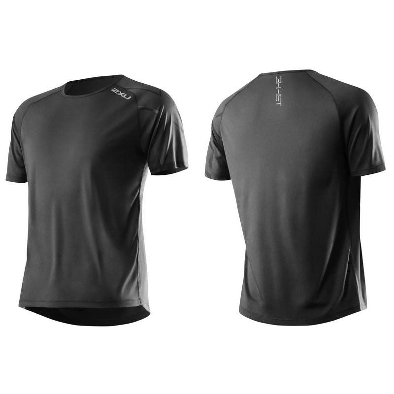 Мужская футболка для бега 2XU MR3134a (чёрный / чёрный)