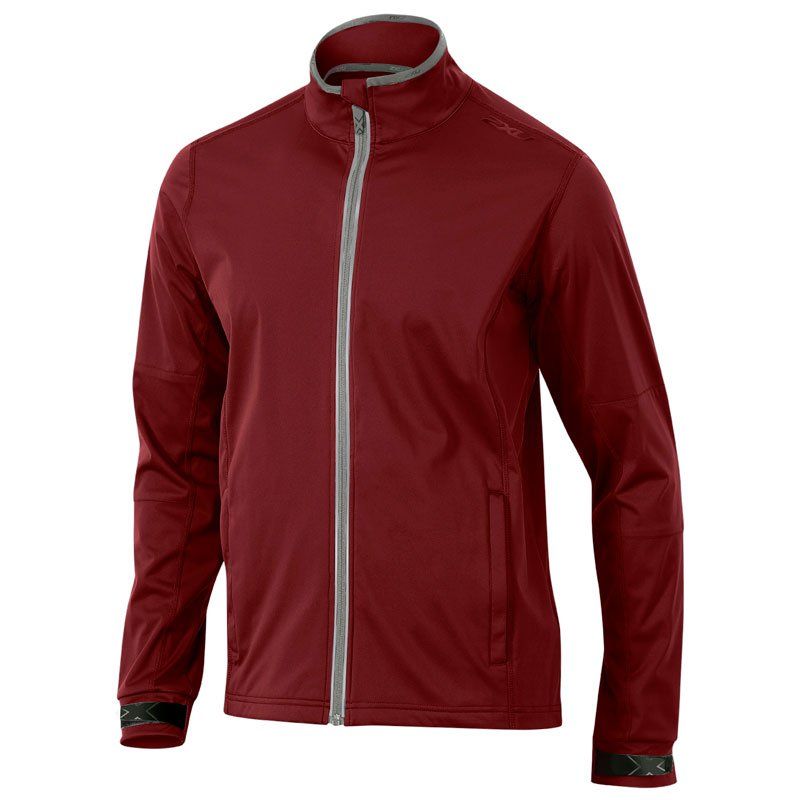Мужская спортивная куртка 2XU MR3449a (красный / серый)