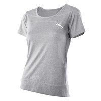 Женская футболка 2XU WR2071a (светло-серый марле / светло-серый марле)
