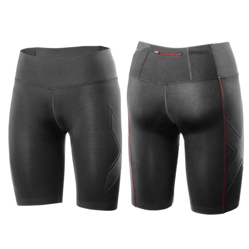 Женские компрессионные шорты для бега 2XU WR3156b (чёрный / чёрный)