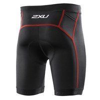 Мужские шорты для триатлона 2XU MT2717b (чёрный / неоново-красный)