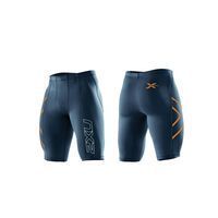 Мужские компрессионные шорты 2XU MA1931b (синий / оранжевый)