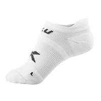 Женские невидимые носки 2XU WQ2406e (белый / белый)