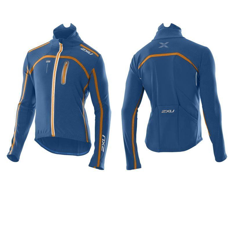 Мужская куртка для велоспорта 2XU MC2981a (синий / оранжевый)