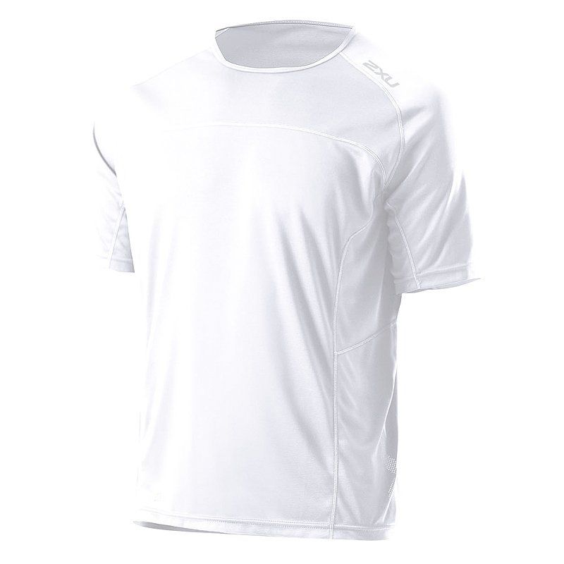 Мужская футболка 2XU MR2279a (белый / белый)