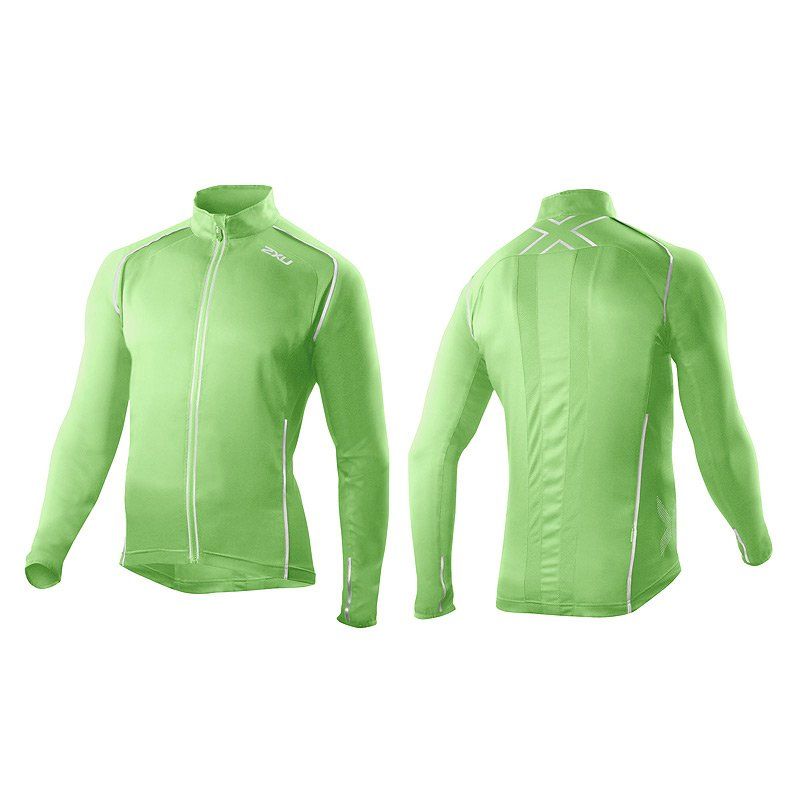 Мужская куртка для бега 2XU MR3191a (зелёный / зелёный)
