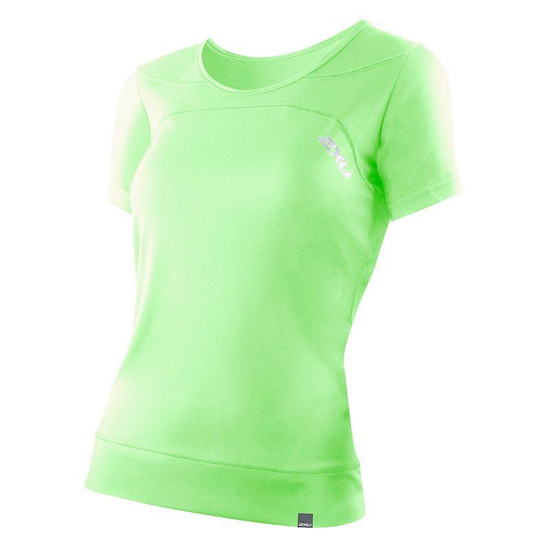 Женская футболка 2XU WR2335a (неоново-зелёный / неоново-зелёный)