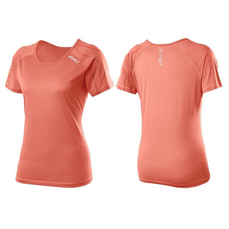 Женская футболка 2XU WR3160a (оранжевый / оранжевый)