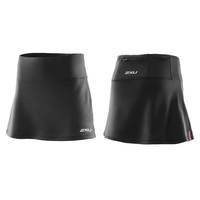 Женская спортивная юбка-шорты 2XU WR3163b (чёрный / чёрный)