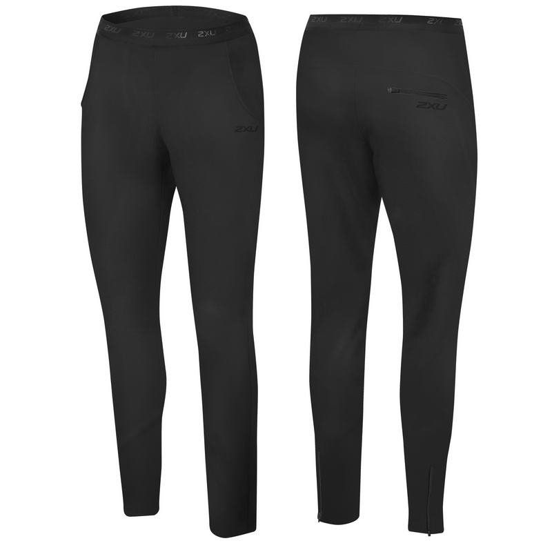 Женские зауженные спортивные брюки 2XU WR3493b (чёрный / чёрный)
