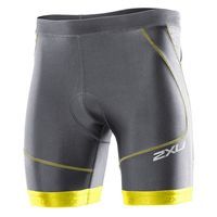 Мужские шорты для триатлона 2XU MT2705b (тёмно-серый / неоново-жёлтый)