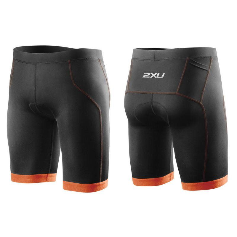 Мужские шорты для триатлона G:2 2XU MT3109a (чёрный / оранжевый)