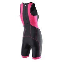 Женский компрессионный костюм для триатлона 2XU WT2706d (чёрный / розовый)