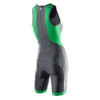 Женский компрессионный костюм для триатлона 2XU WT2706d (серый / зелёный)
