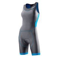 Женский компрессионный костюм для триатлона 2XU WT2706d (серый / синий)