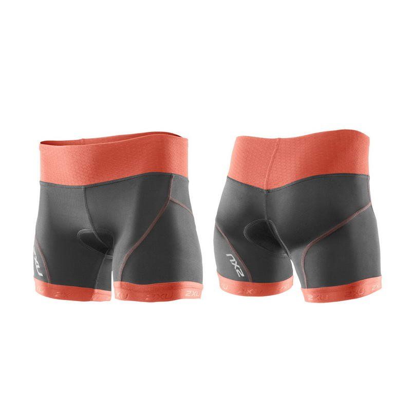 Женские компрессионные шорты для триатлона 2XU WT2708b (серый / оранжевый)
