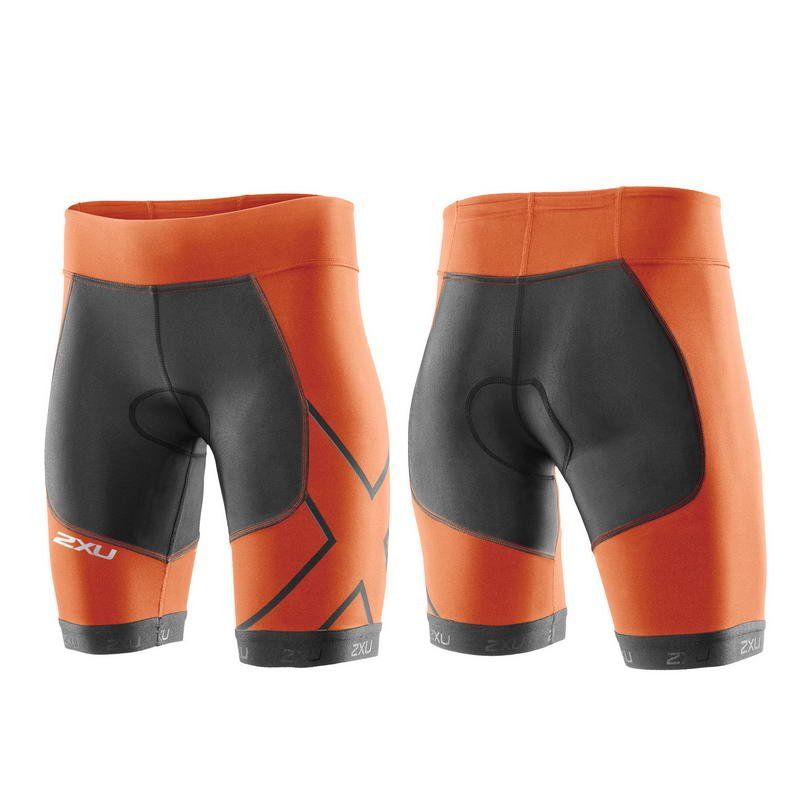 Женские компрессионные шорты для триатлона 2XU WT3115b (серый / оранжевый)