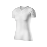 Женская компрессионная футболка 2XU WR3154a (белый / белый)
