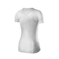 Женская компрессионная футболка 2XU WR3154a (белый / белый)