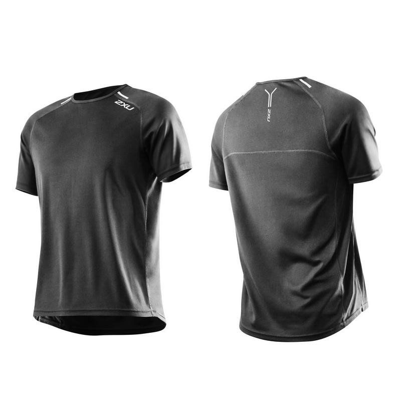 Мужская футболка для бега 2XU MR3143a (чёрный / чёрный)