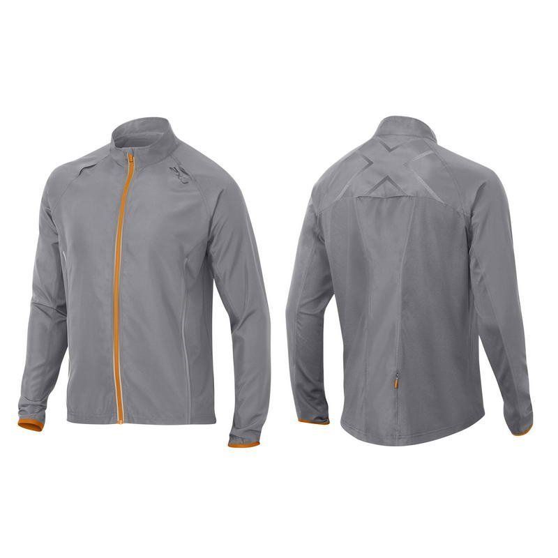 Мужская куртка для бега Hyoptlk 2XU MR3439a (серый / оранжевый)