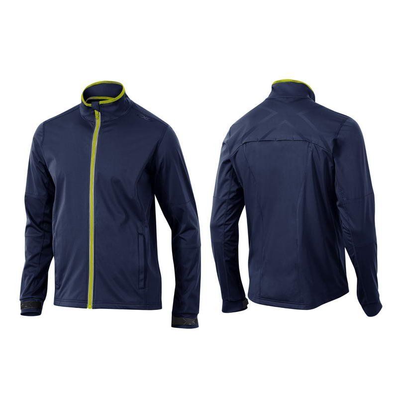 Мужская спортивная куртка 2XU MR3449a (синий / лаймовый)