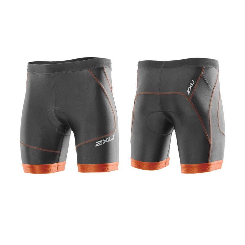 Мужские шорты для триатлона 2XU MT2705b (серый / оранжевый)