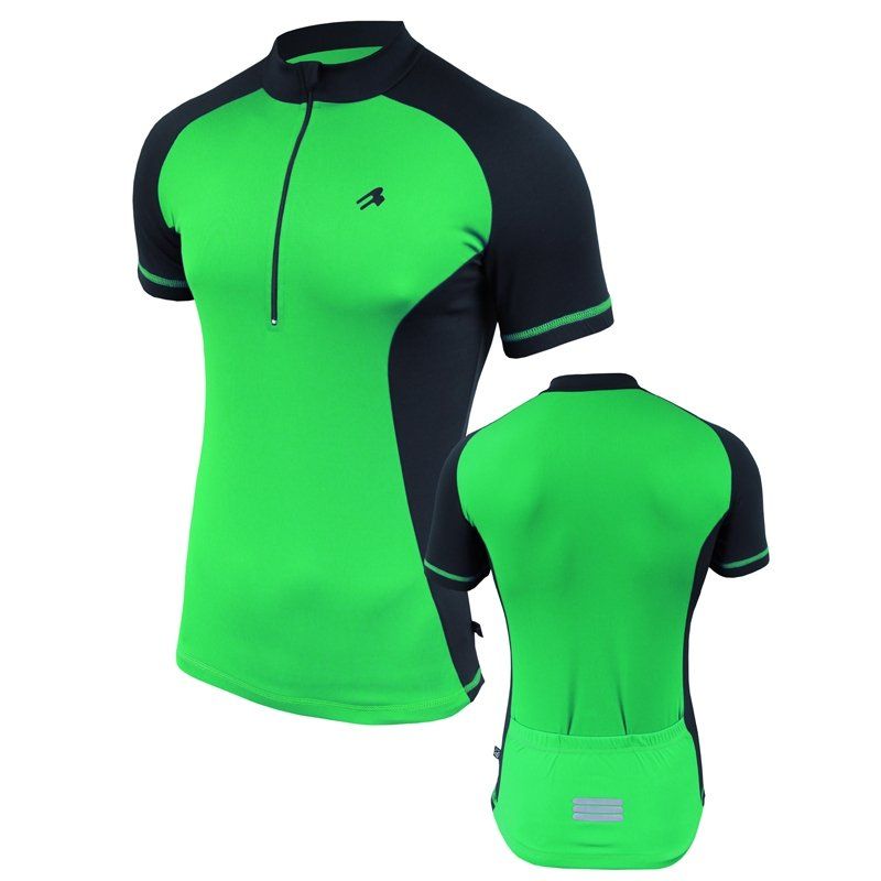 Велофутболка мужская с карманами Radical Racer SX (Зеленый)