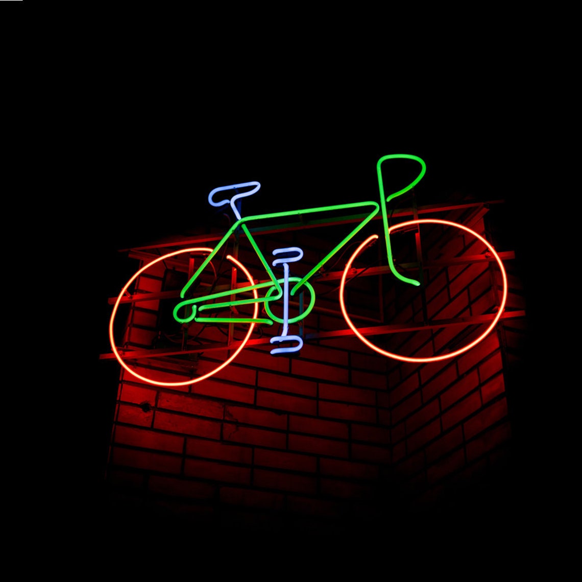 Неоновая LED вывеска NeonSignDecor Велосипед 76 см + диммер для регулировки яркости в ПОДАРОК!