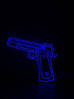 Неоновая LED вывеска NeonSignDecor Пистолет 50x40 см + диммер в ПОДАРОК!