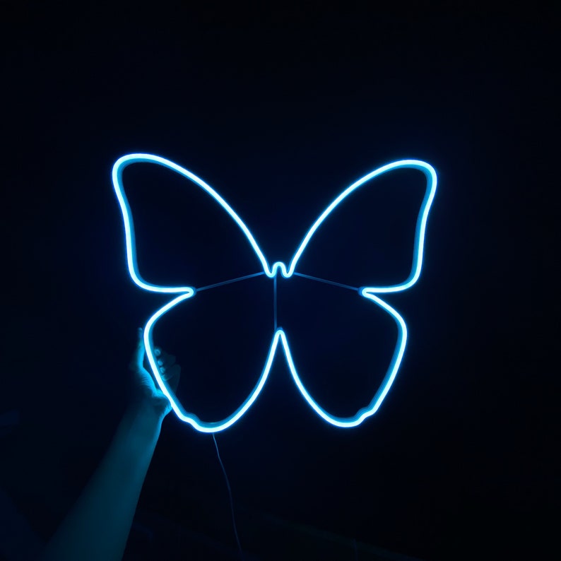Неоновая LED вывеска NeonSignDecor Бабочка 50x40 см + диммер для регулировки яркости в ПОДАРОК!