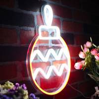 Неоновая LED вывеска NeonSignDecor Новогодняя игрушка 30x21 см + диммер в ПОДАРОК!