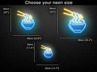 Неоновая LED вывеска NeonSignDecor Рамен 35x29 см + диммер для регулировки яркости в ПОДАРОК!