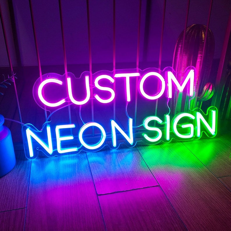 Неоновая LED вывеска NeonSignDecor Создай свою надпись 30х20 см + диммер регулировки в ПОДАРОК!