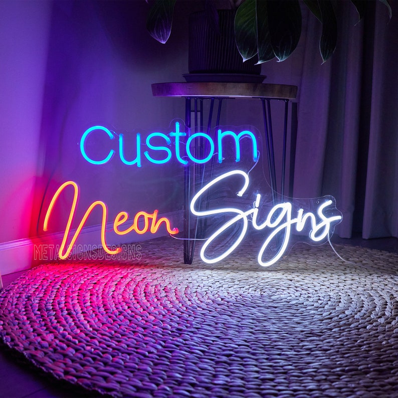 Неоновая LED вывеска NeonSignDecor Ваш логотип 30х20 см + диммер регулировки в ПОДАРОК!