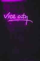 Неонова LED вивіска NeonSignDecor Vice City 50х21 см