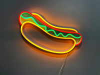 Неонова LED вивіска NeonSignDecor Hot-Dog 78х35 см