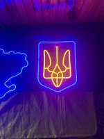 Неонова LED вивіска NeonSignDecor Герб України 32*24 см